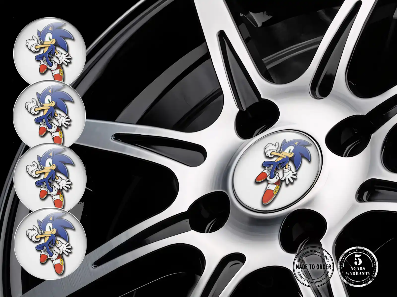Sticker Silicone Design Energetic Racing Momentum Surge